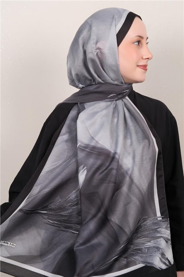 Silk Life Firuze Soft Şal 1528-3