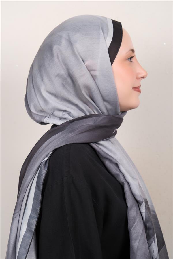 Silk Life Firuze Soft Şal 1528-3