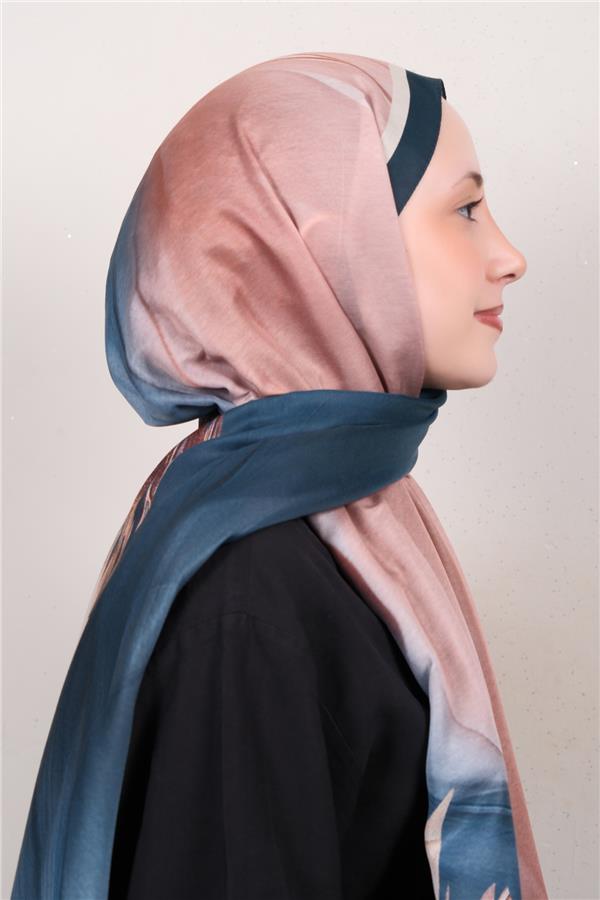 Silk Life Firuze Soft Şal 1528-5