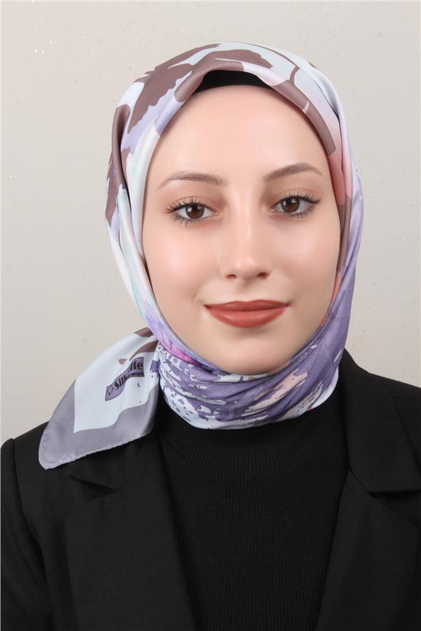 Silk Life Lotus Eşarp 4120-12 Gri