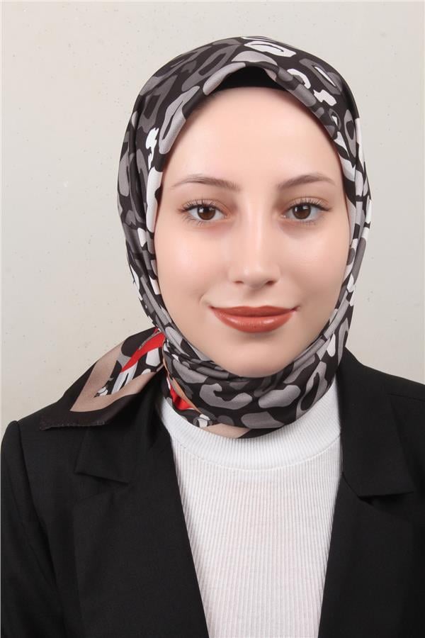 Silk Life Lotus Eşarp 4121-1 Siyah