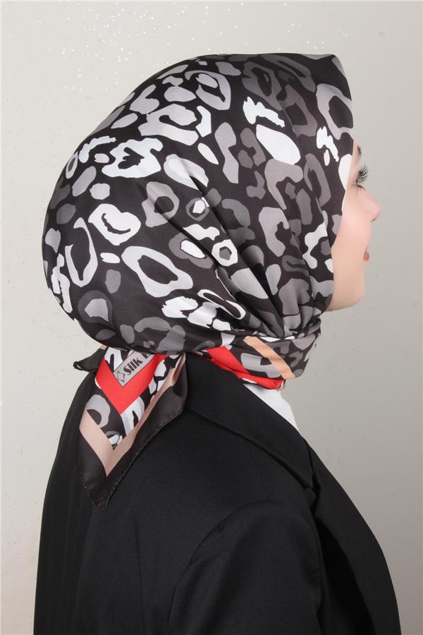 Silk Life Lotus Eşarp 4121-1 Siyah