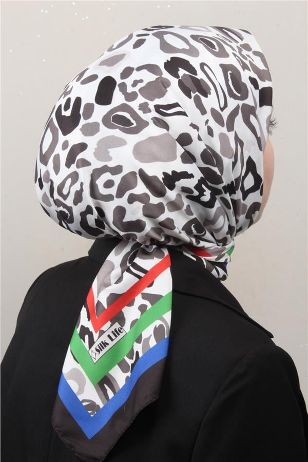 Silk Life Lotus Eşarp 4121-3 Siyah