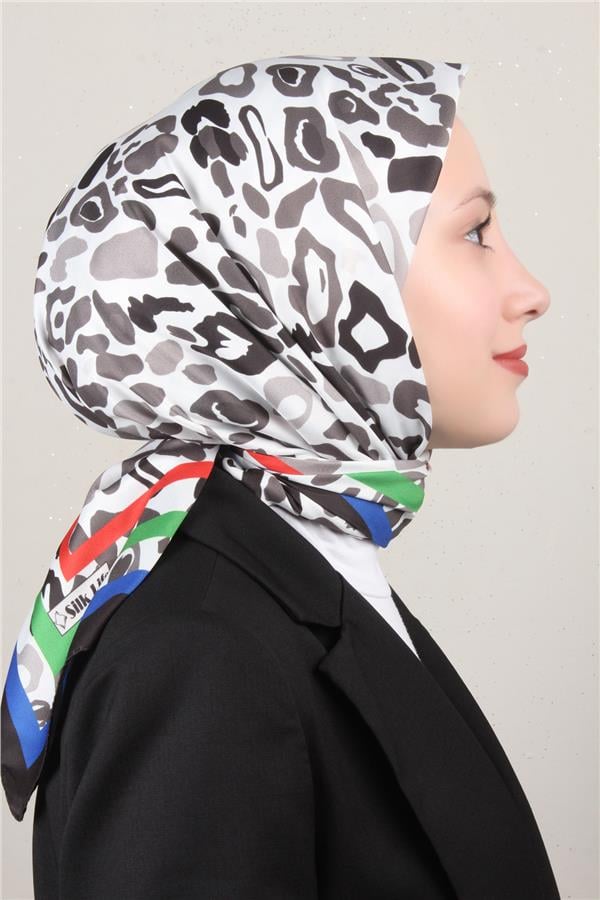 Silk Life Lotus Eşarp 4121-3 Siyah