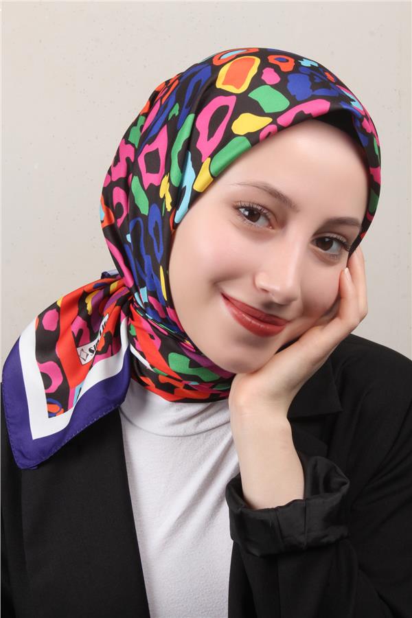 Silk Life Lotus Eşarp 4121-4 Mor