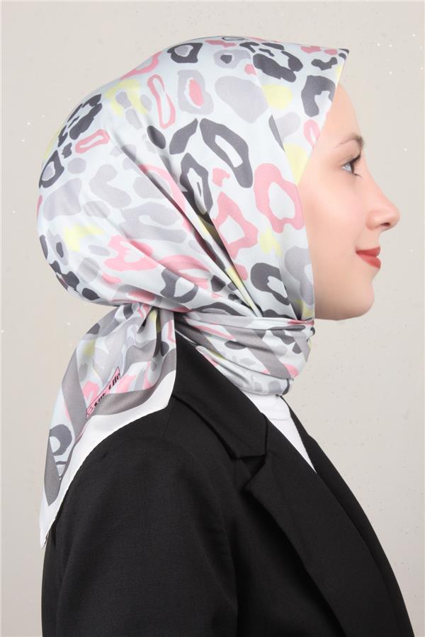 Silk Life Lotus Eşarp 4121-5 Gri