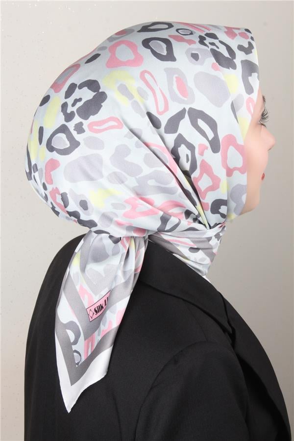 Silk Life Lotus Eşarp 4121-5 Gri