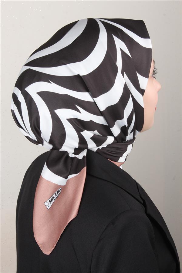 Silk Life Lotus Eşarp 4122-10 Sütlü Kahve