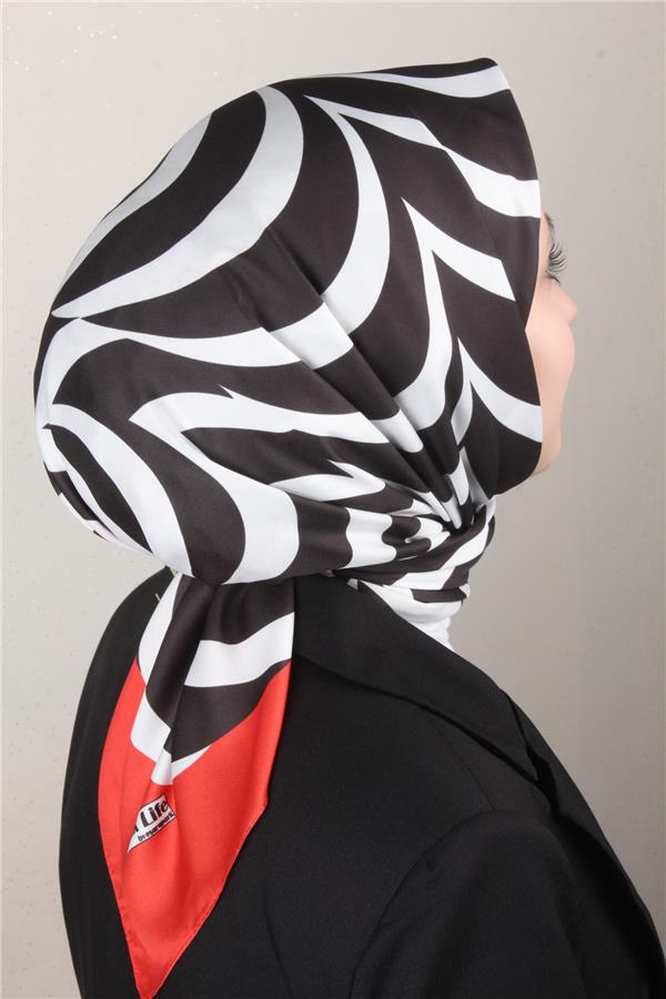 Silk Life Lotus Eşarp 4122-3 Kırmızı