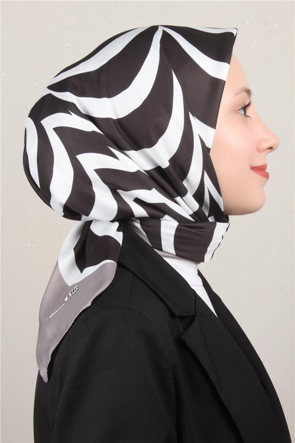 Silk Life Lotus Eşarp 4122-6 Gri