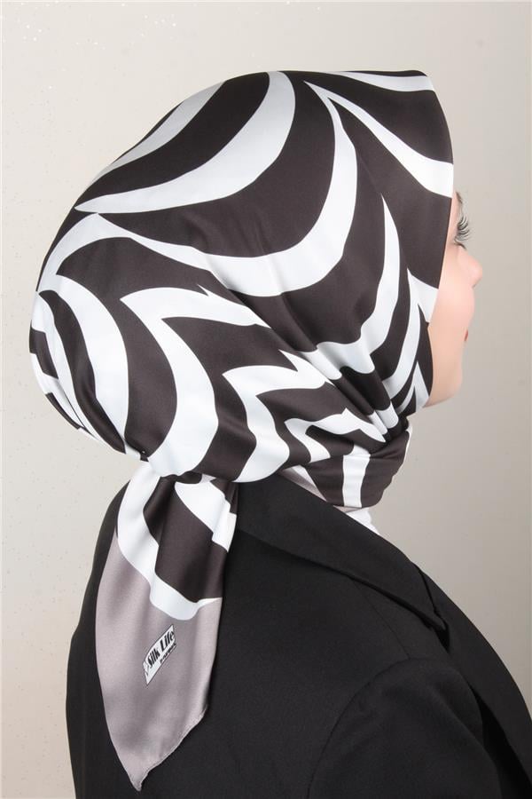 Silk Life Lotus Eşarp 4122-6 Gri