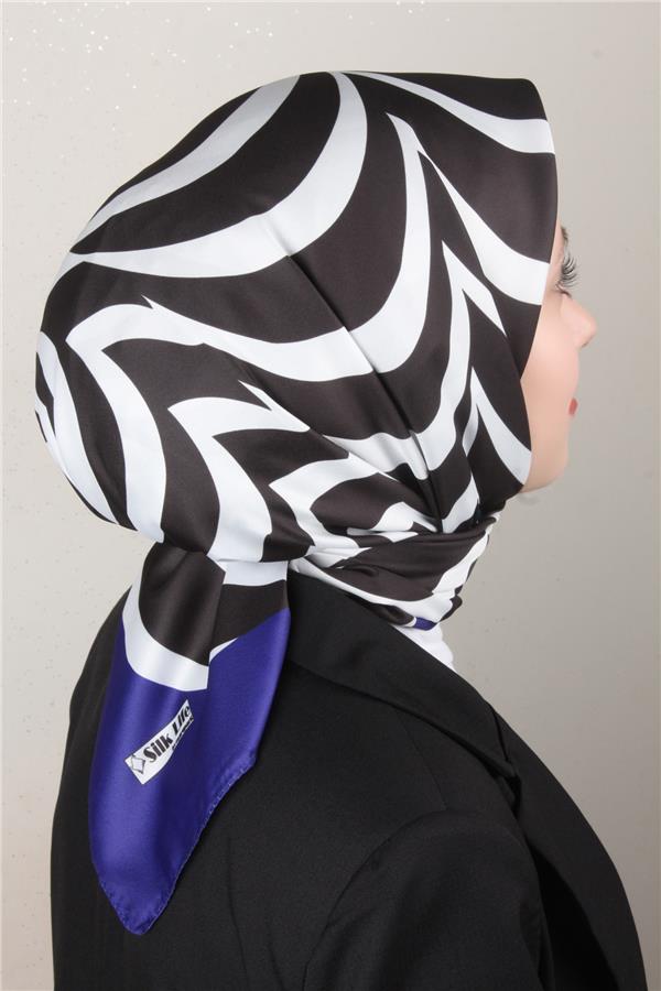 Silk Life Lotus Eşarp 4122-8 Mor