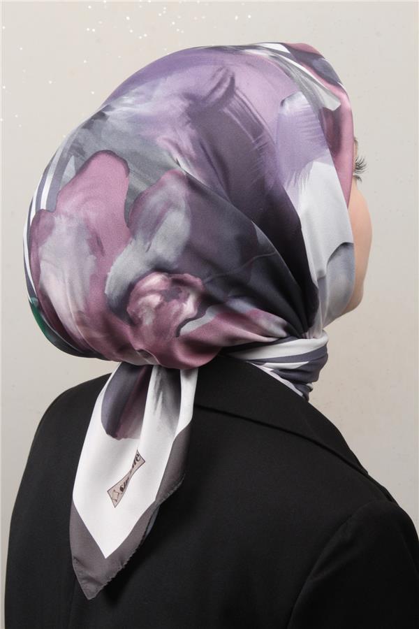 Silk Life Lotus Eşarp 4123-8 Lila