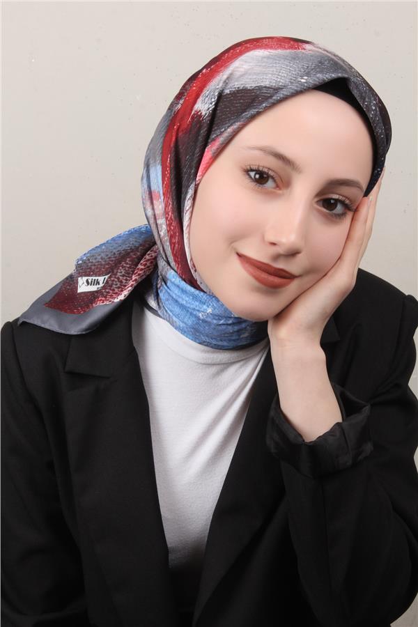 Silk Life Lotus Eşarp 4125-3 Gri