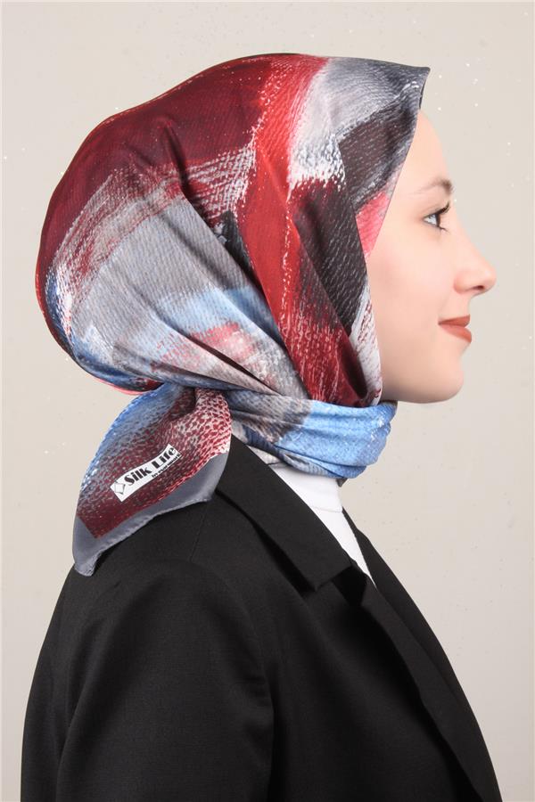 Silk Life Lotus Eşarp 4125-3 Gri