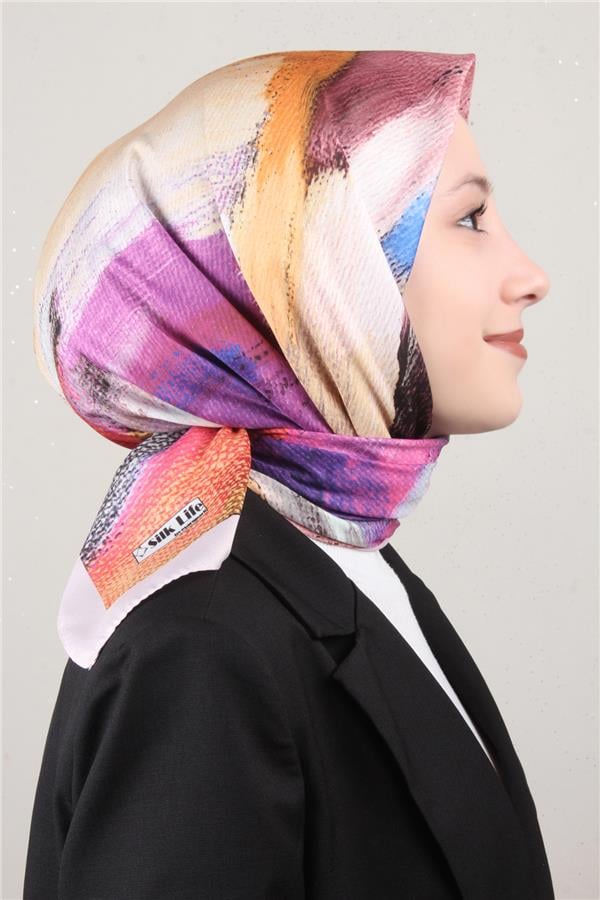 Silk Life Lotus Eşarp 4125-5 Karışık