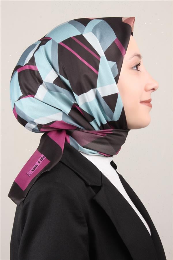 Silk Life Lotus Eşarp 4126-3 Siyah