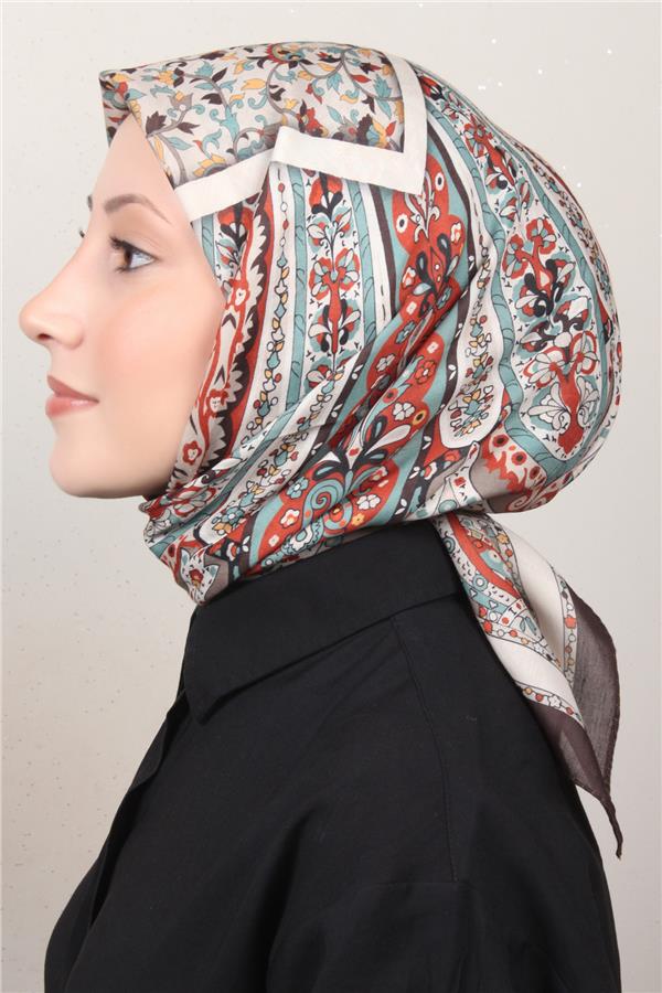 Silk Lıfe Soft Pamuk Eşarp 4127-1 Kahve 