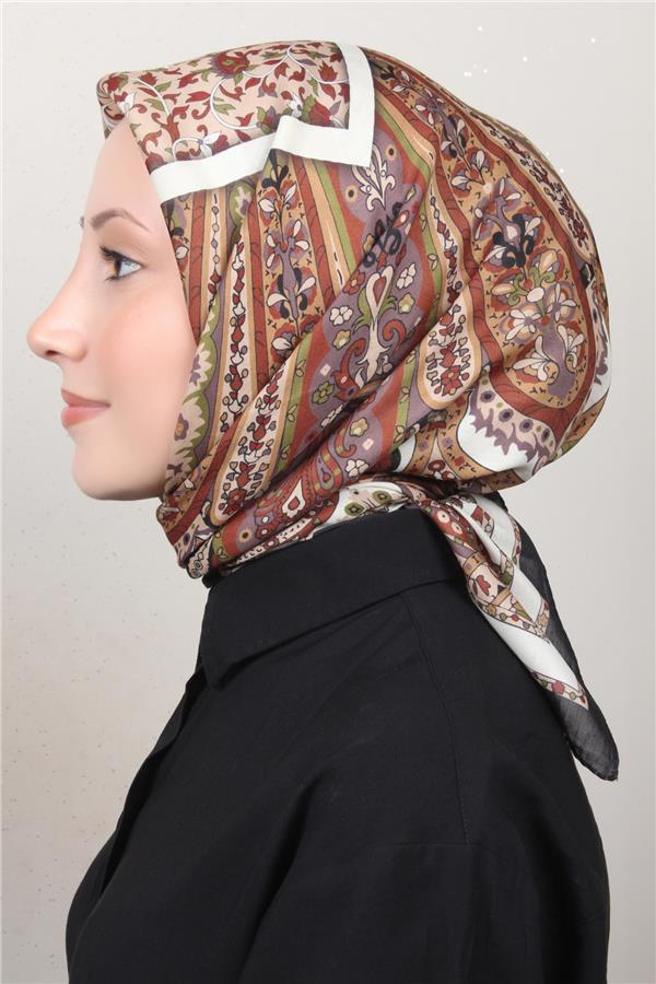 Silk Life Soft Pamuk Eşarp 4127-8 Siyah 