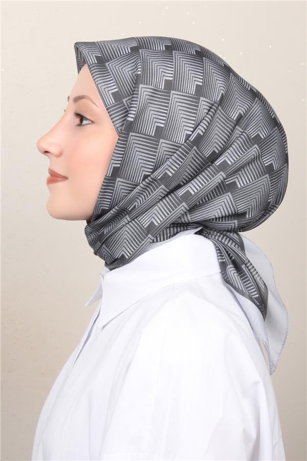 Silk Life Soft Pamuk Eşarp 4129-1 Gri 