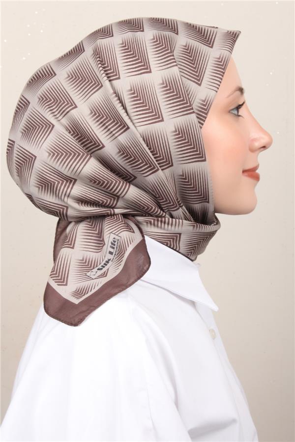 Silk Life Soft Pamuk Eşarp 4129-10 Haki