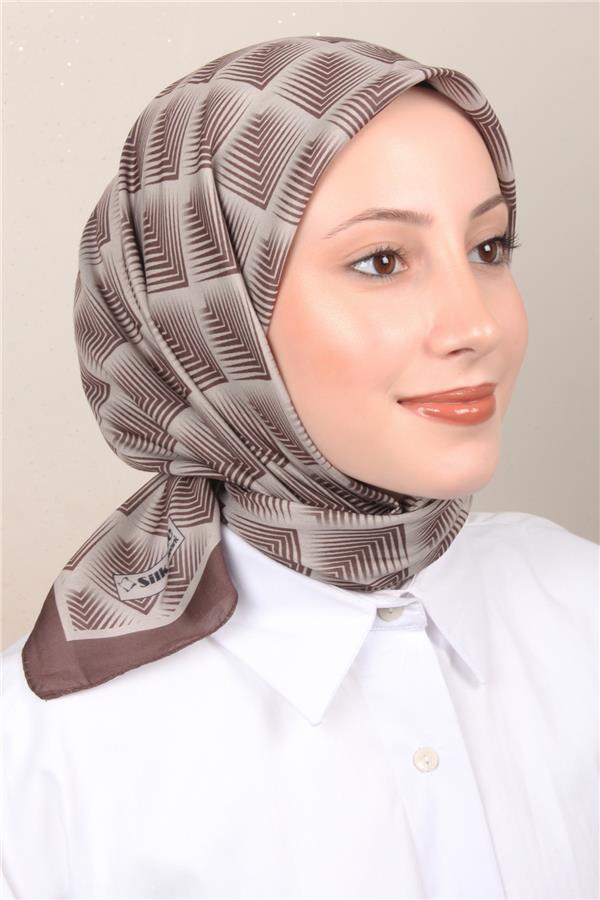 Silk Life Soft Pamuk Eşarp 4129-10 Haki