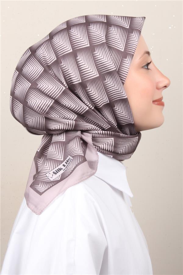 Silk Life Soft Pamuk Eşarp 4129-2 Sümbül 