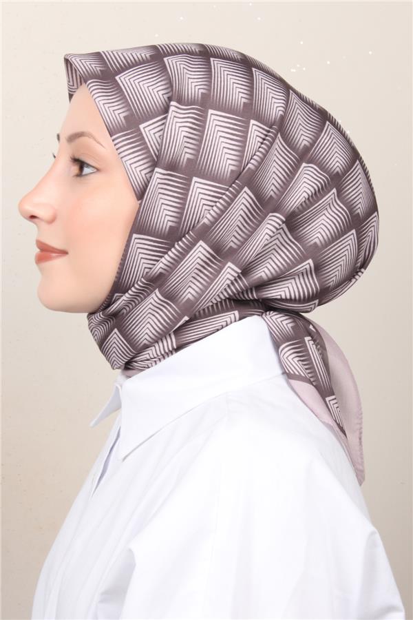 Silk Life Soft Pamuk Eşarp 4129-2 Sümbül 