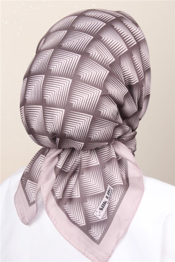 Silk Life Soft Pamuk Eşarp 4129-2 Sümbül 