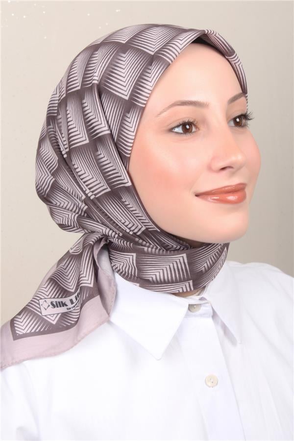 Silk Life Soft Pamuk Eşarp 4129-2 Sümbül 