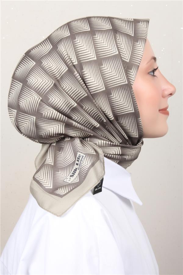 Silk Life Soft Pamuk Eşarp 4129-5 Yeşil 