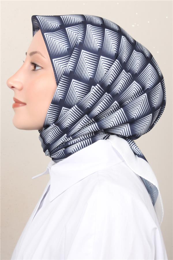 Silk Life Soft Pamuk Eşarp 4129-6 Beyaz