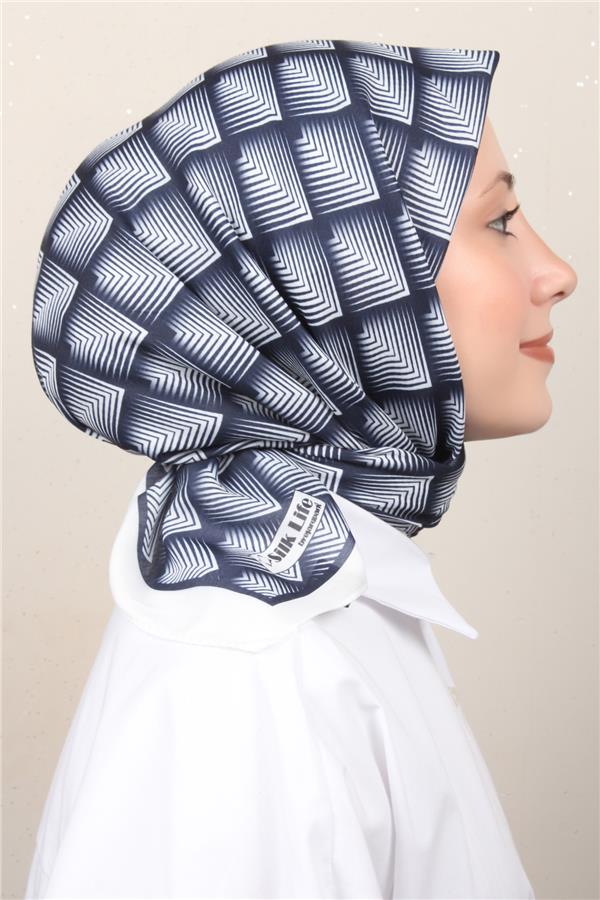 Silk Life Soft Pamuk Eşarp 4129-6 Beyaz