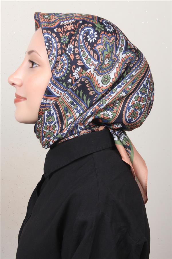 Silk Life Soft Pamuk Eşarp 4130-1 Taba 