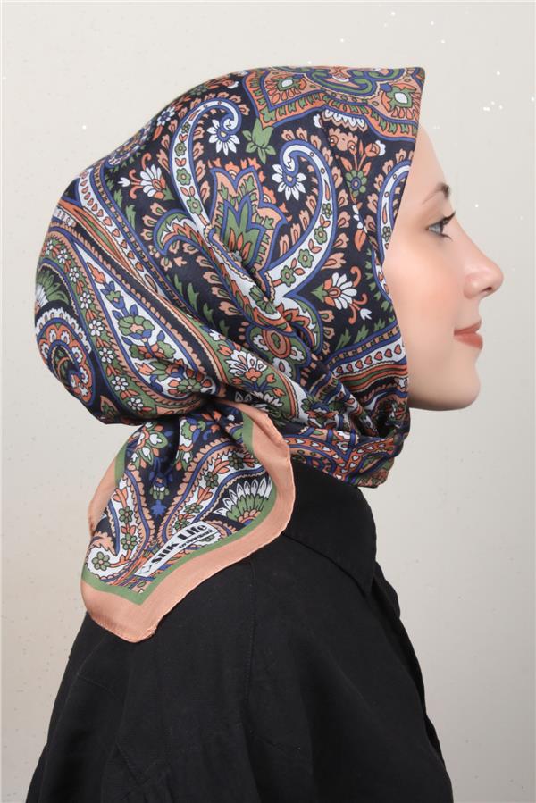 Silk Life Soft Pamuk Eşarp 4130-1 Taba 
