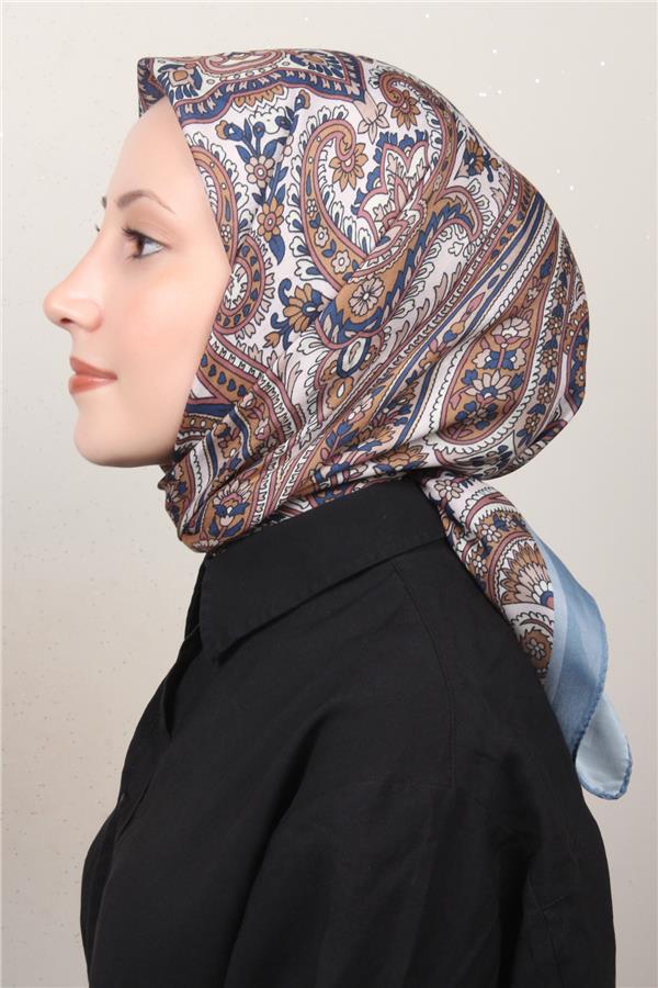 Silk Life Soft Pamuk Eşarp 4130-11 İndigo