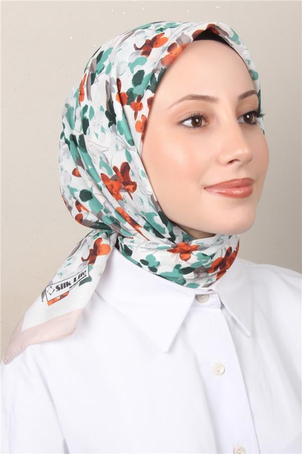 Silk Life Soft Pamuk Eşarp 4131-3 Bej