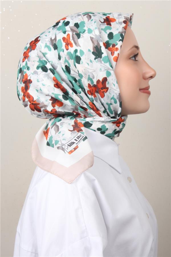 Silk Life Soft Pamuk Eşarp 4131-3 Bej
