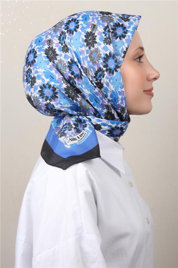 Silk Life Soft Pamuk Eşarp 4132-10 Siyah 