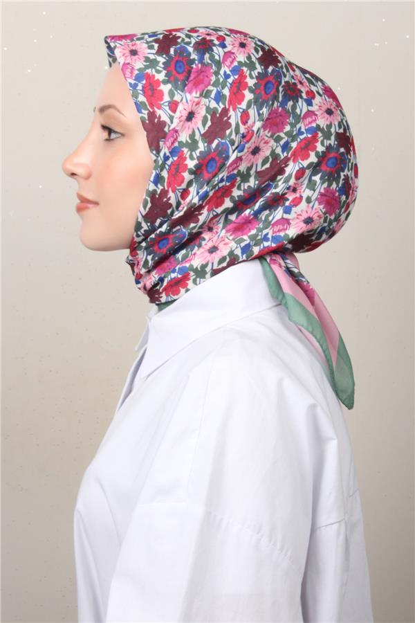 Silk Life Soft Pamuk Eşarp 4132-5 Mint Yeşili 