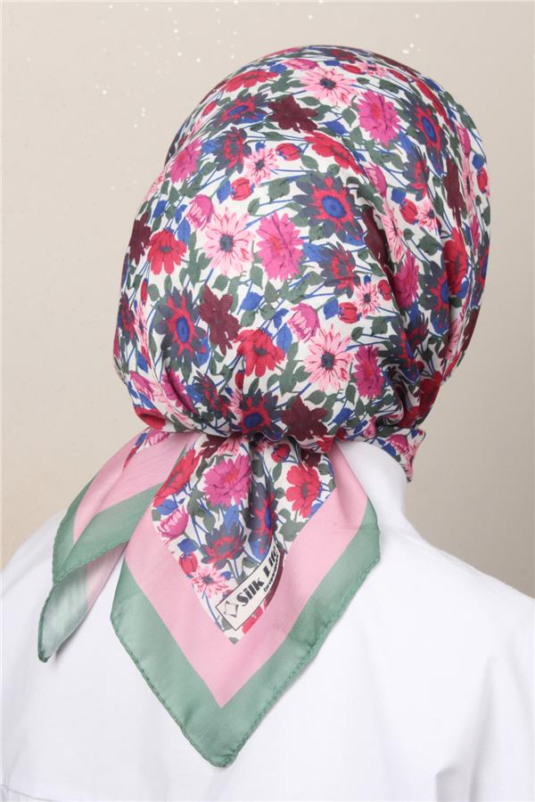 Silk Life Soft Pamuk Eşarp 4132-5 Mint Yeşili 