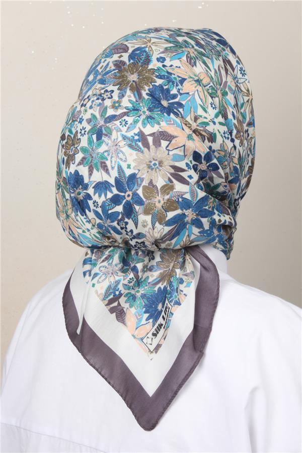 Silk Life Soft Pamuk Eşarp 4133-3 Gri 