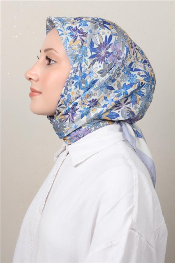 Silk Life Soft Pamuk Eşarp 4133-7 Lila