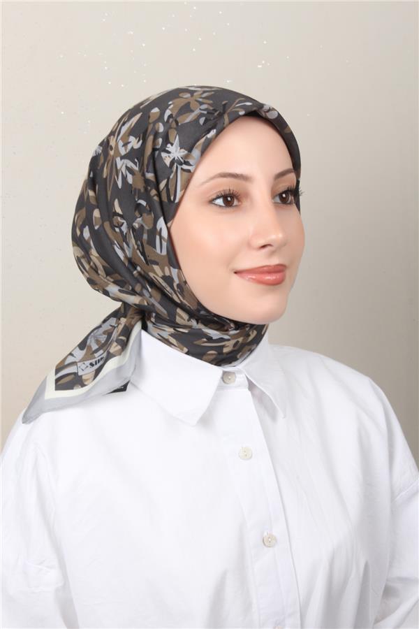 Silk Life Soft Pamuk Eşarp 4134-2 Gri