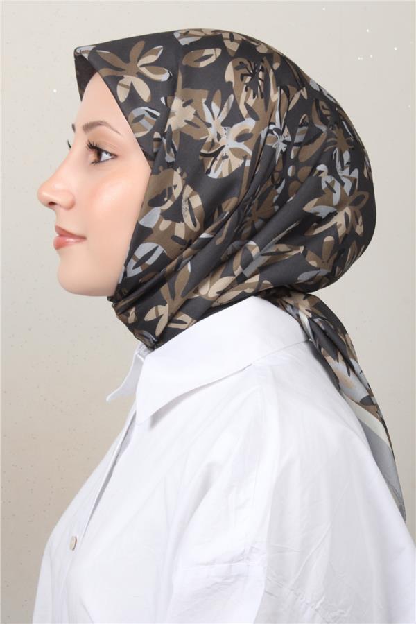 Silk Life Soft Pamuk Eşarp 4134-2 Gri