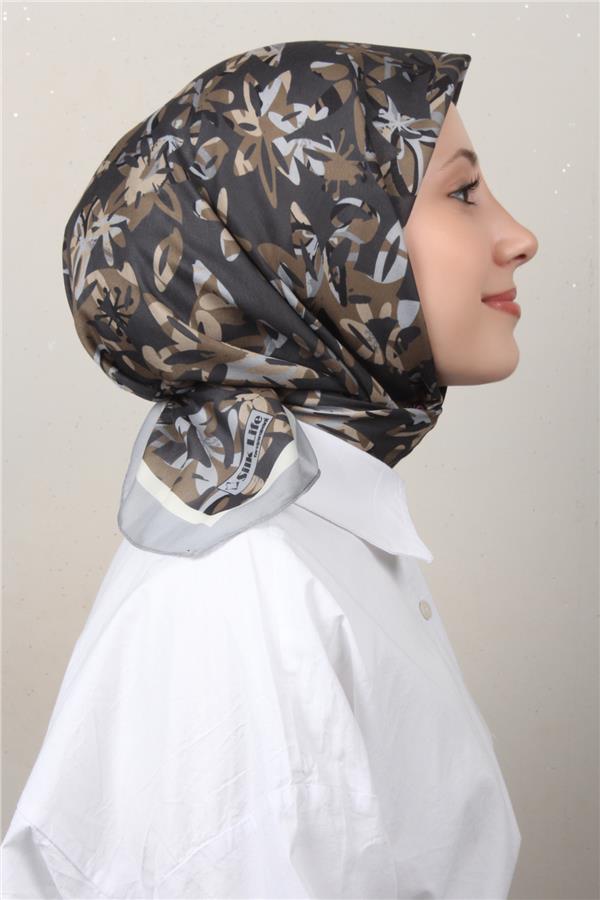 Silk Life Soft Pamuk Eşarp 4134-2 Gri