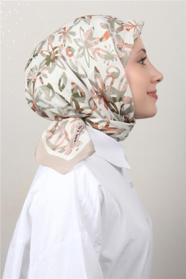Silk Life Soft Pamuk Eşarp 4134-3 