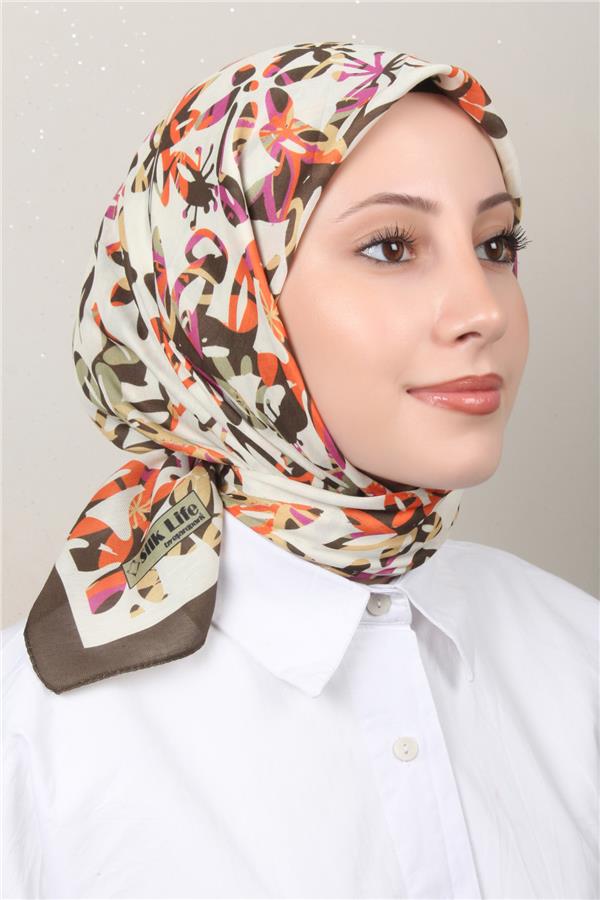 Silk Life Soft Pamuk Eşarp 4134-7