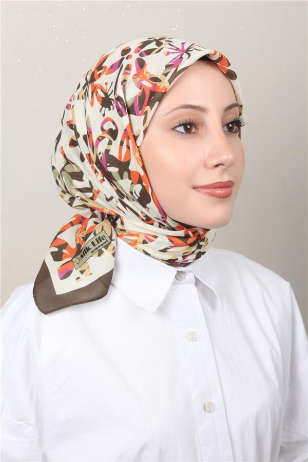 Silk Life Soft Pamuk Eşarp 4134-7