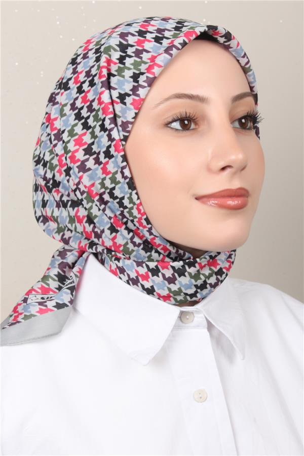 Silk Life Soft Pamuk Eşarp 4140-2 Gri